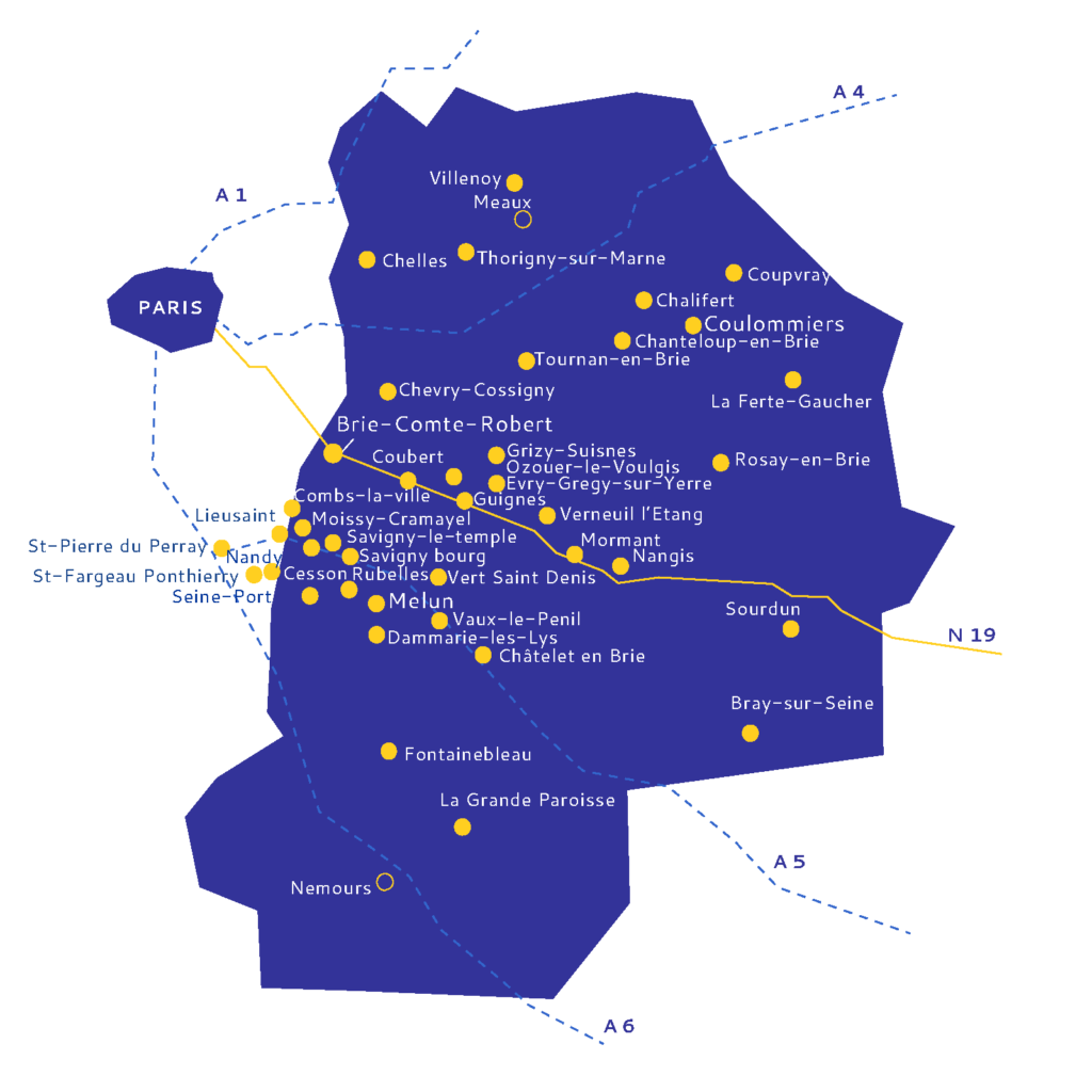 carte de la seine et marne